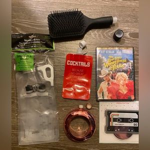 Adult Boozy stocking stuffer brunch flask bundle gag gift set millennial dolly